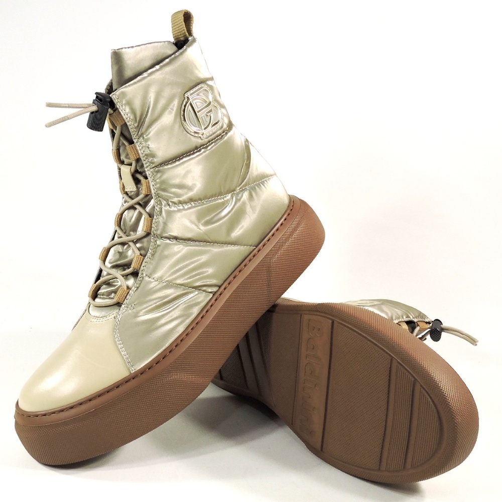 BALDININI🇮🇹WOMEN'S BEIGE WINTER BOOTIE - Picture 9 of 10